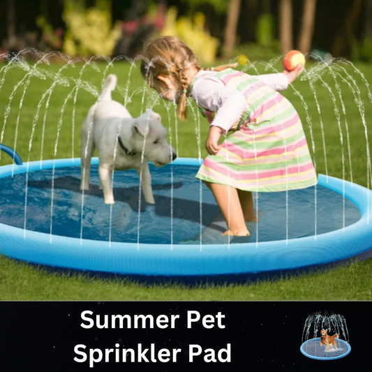 Summer Pet Sprinkler Pad: Inflatable Cooling Mat